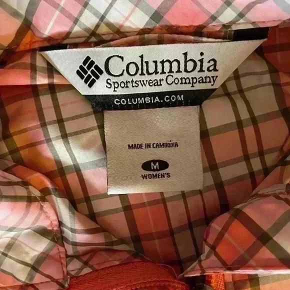 Columbia Pink Plaid Windbreaker - Picture 2 of 2